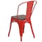 Flash Furniture Red Metal Stackable Chair with Wood Seat, PK4 4-CH-31230-RED-WD-GG - alternate 8